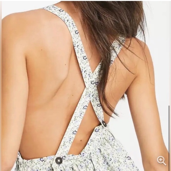 Free People Petunia Mini Dress in Poppy Tea Combo NWT - Picture 9 of 11